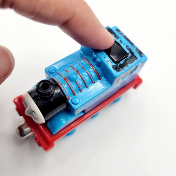 Mattel Gullane Thomas & Friends Blue & Red Thomas the Train with Sounds 2013 - Picture 7 of 10